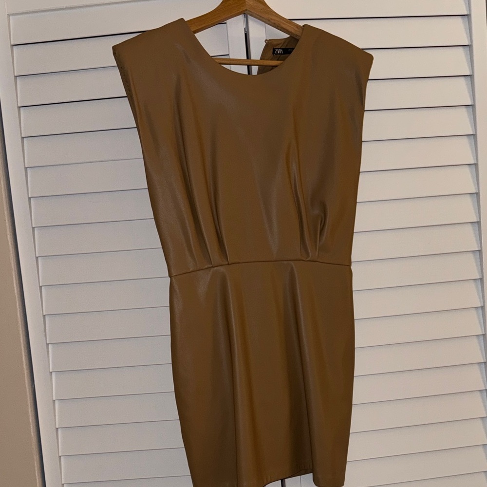 Zara Tan Mini Dress